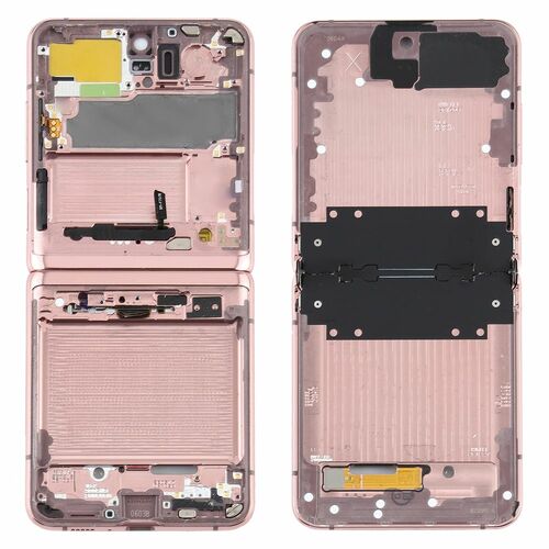 Mittelrahmen Bezel f�r Samsung Galaxy Z Flip 5G Pink Zubeh�r Ersatz