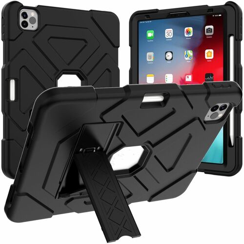 F�r Apple iPad Pro 11.0 Zoll 2018 / iPad Air 2020 4. Gen / Air 2022 Hybrid Outdoor Schutzh�lle Case Schwarz Tasche Cover Etui