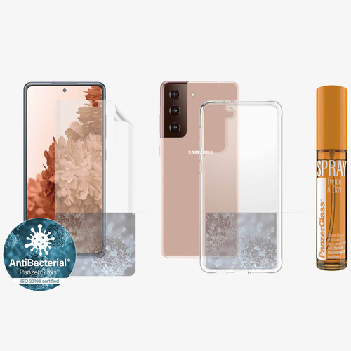 PanzerGlass Samsung Galaxy S21 Plus Hygiene Schutzh�lle Cover Displayschutz