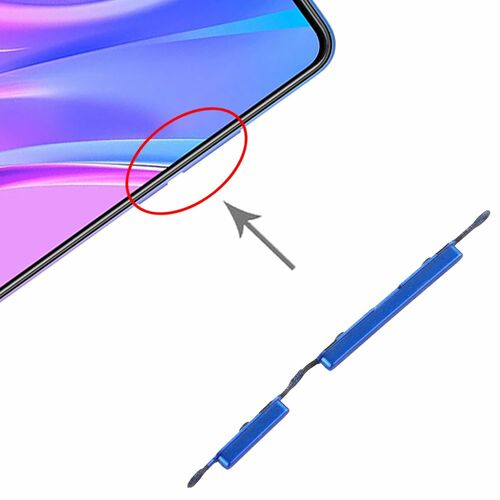 Power Volume Button f�r Xiaomi Redmi 9A Blau Blue Lautst�rke On Off Ersatzteil