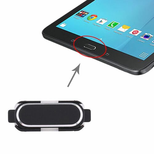 Home Key f�r Samsung Galaxy Tab E 9.6 T560/T561/T567 Black Ersatzteil