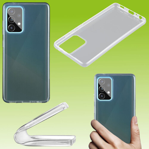 F�r Samsung Galaxy A72 A726B Silikoncase TPU Schutz Transparent Handy Tasche H�lle Cover Etui Zubeh�r Neu