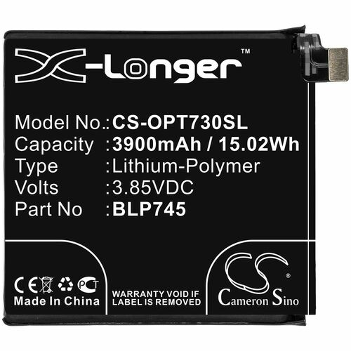 X-Longer Ersatzakku Akku Batterie f�r OnePlus 7T Pro ersetzt BLP745 Battery Accu