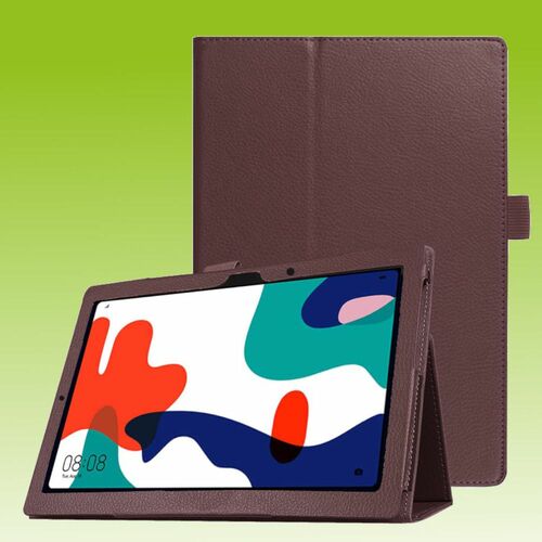 F�r Huawei MatePad 2020 10.4 Zoll Braun Kunstleder H�lle Cover Tasche Case Neu