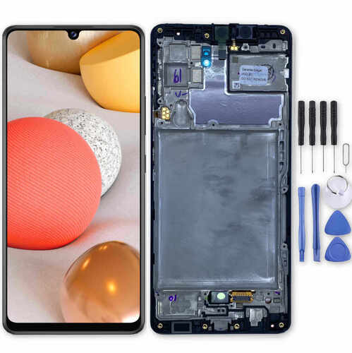 Samsung Display LCD Kompletteinheit f�r Galaxy A42 5G A426B GH82-24375A GH82-24376A Schwarz / Prism Dot Black
