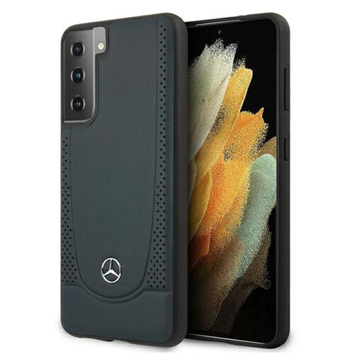 Mercedes Samsung Galaxy S21 Plus Urban Line Leder Case Cover Navy