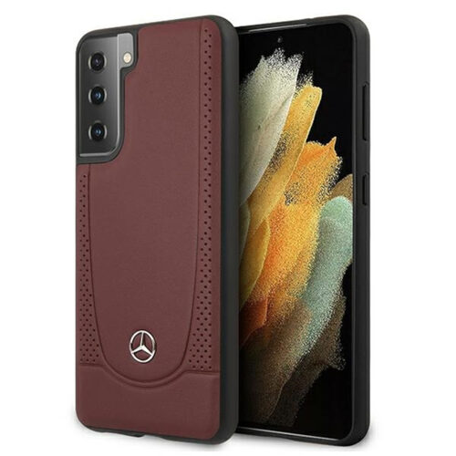 Mercedes Samsung Galaxy S21 Plus Urban Line Leder Case Schutzh�lle Rot
