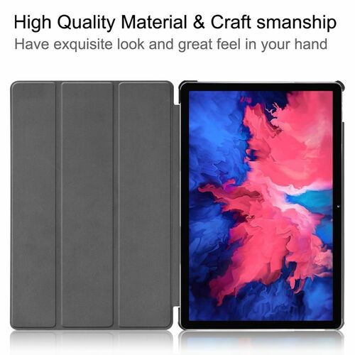 Fr Lenovo Tab P11 11.0 Zoll TB-J606F Tablet Tasche 3 folt Wake UP Smart Cover Etuis Schwarz