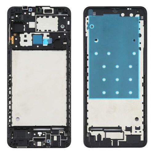 Front Housing LCD Rahmen f�r Samsung Galaxy A12 Schwarz Bezel Ersatz
