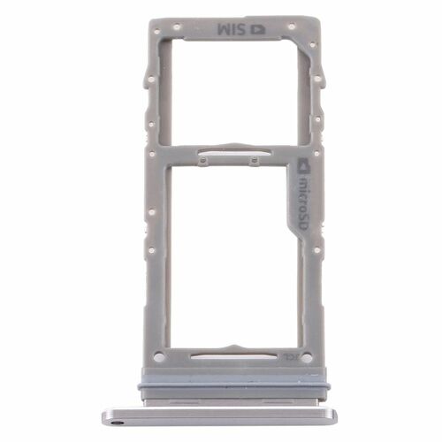 Sim Karten Halter f�r Samsung Galaxy Note 10 Lite Silber Micro SD Tray
