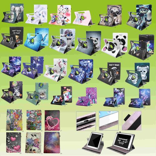 F�r Honor / Huawei Tablet Motiv Muster 360 Grad Rotation Tasche Kunst-Leder H�lle Etuis Cover Schutz Case Zubeh�r