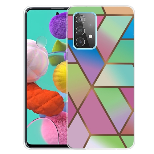 F�r Samsung Galaxy A32 5G Silikon Case TPU Marble Bunt Schutz Muster Tasche H�lle Cover Etuis Zubeh�r