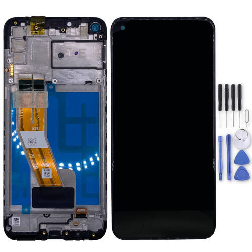 Samsung Display LCD Kompletteinheit fr Galaxy M11 GH81-18736A Schwarz 