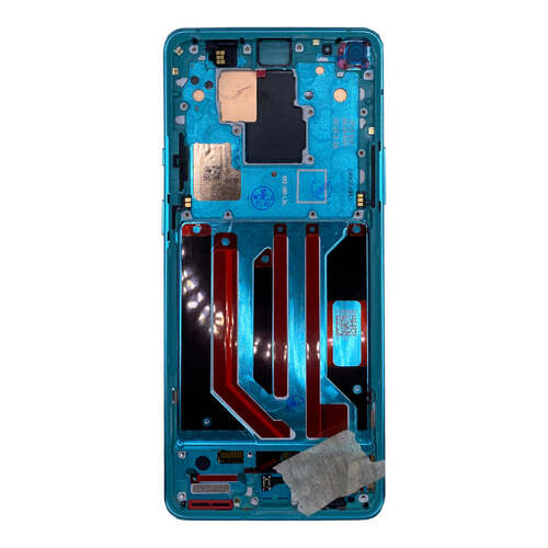 F�r OnePlus 8 Pro Display Full OLED LCD + Rahmen Einheit Touch Ersatzteil Reparatur Gr�n