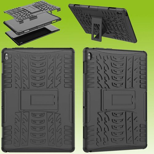 F�r Lenovo Tab E10 TB-X104F 10.1 Hybrid Outdoor Schutzh�lle Case Schwarz Tasche Cover Etuis
