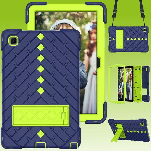 F�r Tablet aufstellbare Shockproof Hybrid Tasche mit Band Etuis Cover Case Schutz Robust Neu 