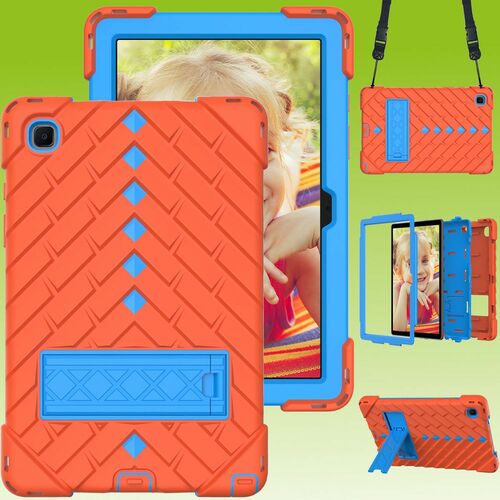 F�r Tablet aufstellbare Shockproof Hybrid Tasche mit Band Etuis Cover Case Schutz Robust Neu 