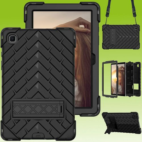 F�r Tablet aufstellbare Shockproof Hybrid Tasche mit Band Etuis Cover Case Schutz Robust Neu 