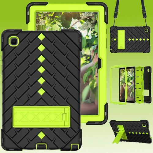 F�r Tablet aufstellbare Shockproof Hybrid Tasche mit Band Etuis Cover Case Schutz Robust Neu 