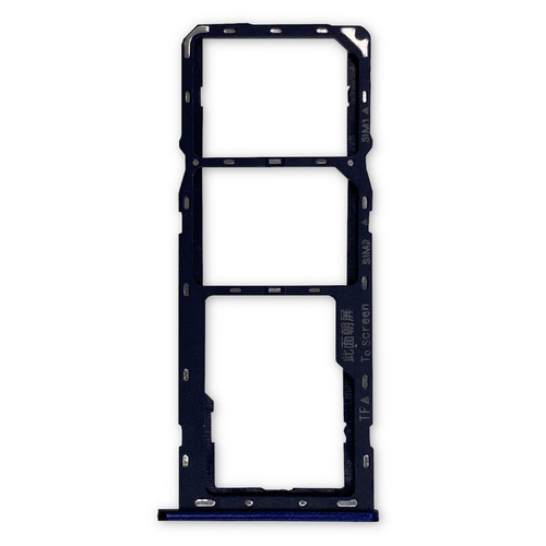 Sim Karten Halter f�r Samsung Galaxy A20s Blau Micro SD Tray Ersatz