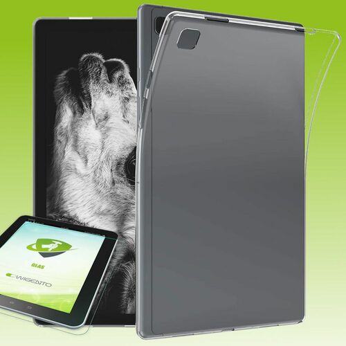 F�r Samsung Galaxy Tab A7 Lite 2021 8.7 Zoll Transparent H�lle Tasche Cover + H9 Hart Glas