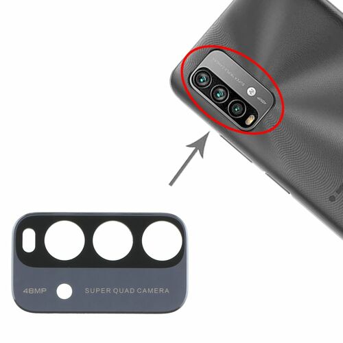 Kamera Linsen Abdeckung f�r Xiaomi Note 9 4G Ersatzteil Reparatur Schwarz