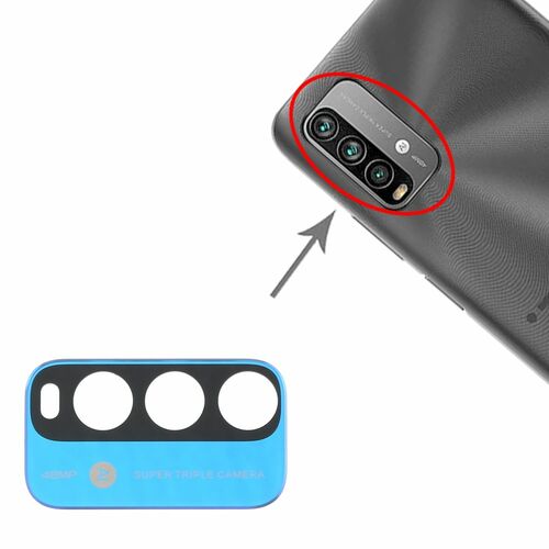 Kamera Linsen Abdeckung f�r Xiaomi Note 9 4G Ersatzteil Reparatur Blau