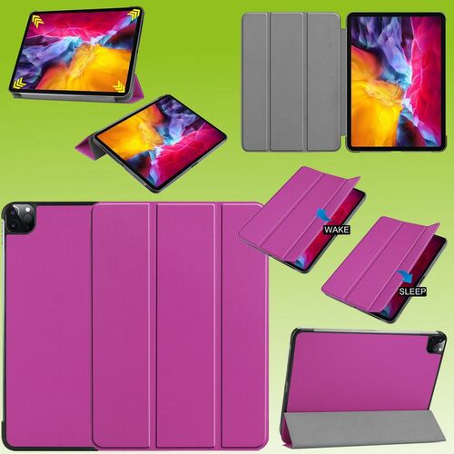 Premium Smart Cover Lila Tasche Etuis H�lle f�r Apple iPad Air 11 2024 / Pro 11.0 2021/ 2022 Case