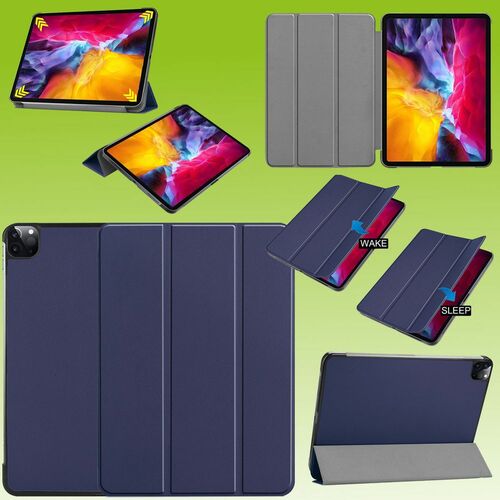 Premium Smart Cover Dunkel Blau Tasche Etuis H�lle f�r Apple iPad Air 11 2024 / Pro 11.0 2021/ 2022 Case