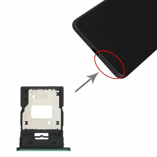 Dual Sim Card Micro SD Tray f�r Xiaomi Mi 11 Lite Gr�n Karten Halter Schlitten Holder Ersatzteil