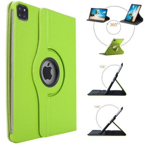 F�r Apple iPad Air 11 2025 / 2024 / Pro 11.0 2022 / 2021 360 Grad Rotation Tablet Tasche H�lle Gr�n