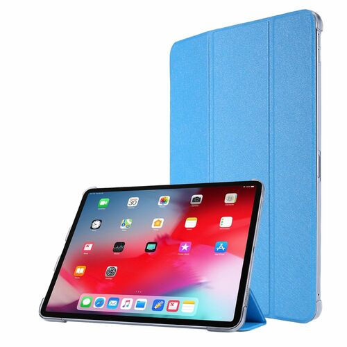 F�r Apple iPad Air 11 2025 / 2024 / Pro 11.0 2022 / 2021 3folt Wake UP Smart Cover Tasche Blau