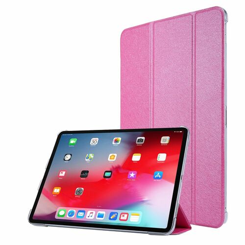 F�r Apple iPad Air 13 2024 / Pro 12.9 2021 3 folt Wake UP Smart Cover Tablet Tasche Pink Etuis