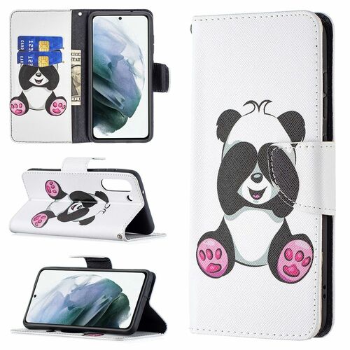 F�r Samsung Galaxy S21 FE G990B Kunstleder Handy Tasche Book Motiv 3 Schutz H�lle Case Cover Etui Neu
