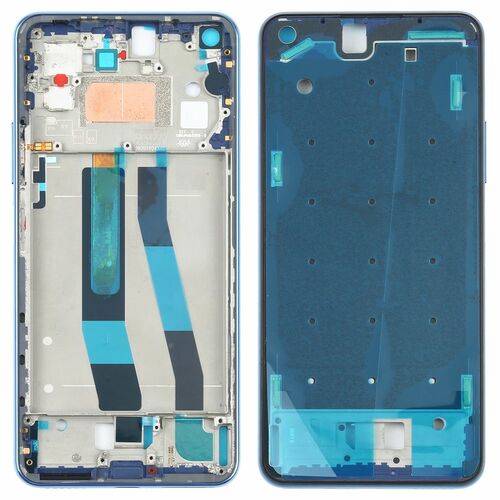 F�r Xiaomi Mi 11 Lite 4G Front Geh�use LCD Rahmen Ersatz Teil Reparatur Blau