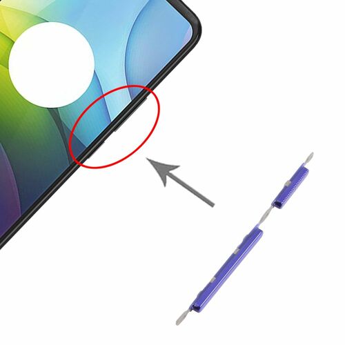 Power Volume Button f�r Motorola Moto G9 Power Lila Lautst�rke Tasten Ersatzteil