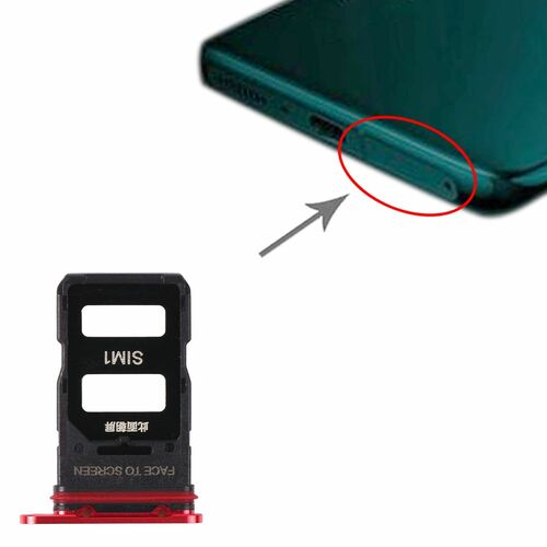 Sim Card Tray f�r Xiaomi Mi 11 Pro Rot Karten Halter Schlitten Holder Ersatzteil