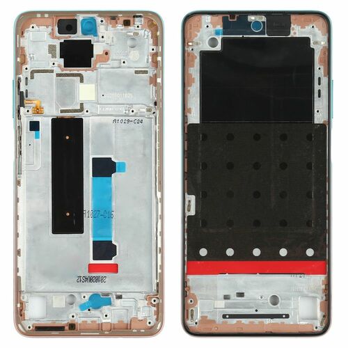 Front Housing LCD Rahmen f�r Xiaomi Redmi Note 9 Pro 5G Gr�n Bezel Plate Ersatzteil Zubeh�r