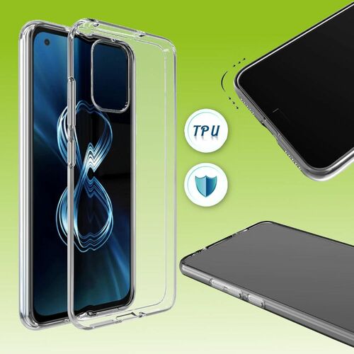F�r ASUS Zenfone 8 Silikoncase TPU Schutz Transparent Handy Tasche H�lle Cover Etui Zubeh�r Neu