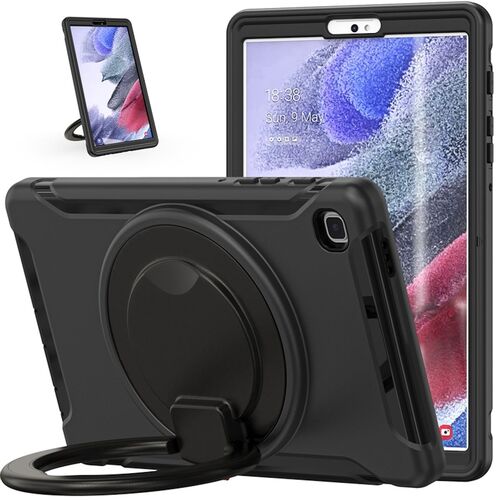 F�r Samsung Galaxy Tab A7 Lite T220 360 Grad Hybrid Outdoor Schutzh�lle Case Schwarz Tasche Cover Etuis