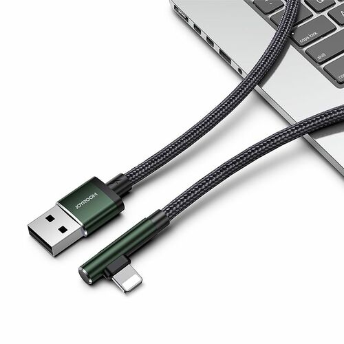 Joyroom S-1230N4 USB auf 8-Pin Lade Kabel Adapter Charging Cable 3A 1.2M Schwarz / Gr�n