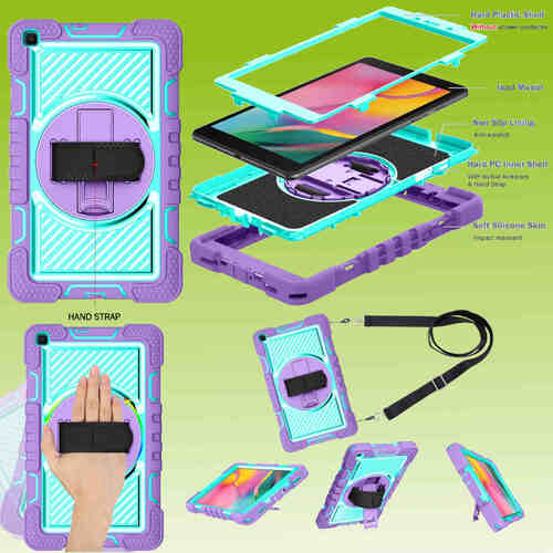 F�r Tablet Modelle aufstellbare Outdoor Hybrid 360 Grad mit Halte-Schlaufe Tablet Tasche Etuis Cover Case Schutz Robust Neu 