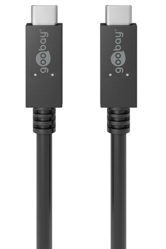 Goobay USB-C Lade- und Synchronisationskabel 100W Schwarz Lade Adapter Power Delivery Zubehr