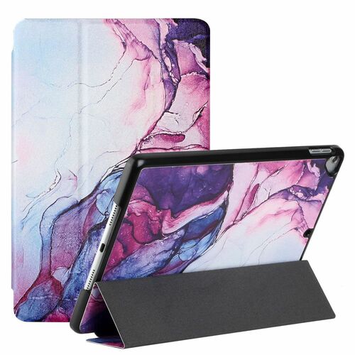 F�r Apple iPad Pro 10.5 2017 / Air 10.5 2019 / 10.2 2019 / 10.2 2020 3folt Wake UP Smart Cover Etuis H�lle Case Schutz Motiv 7