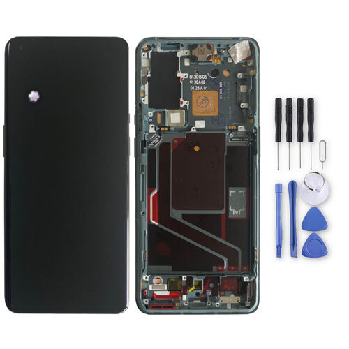 F�r OnePlus 9 Pro Display Full LCD mit Rahmen Einheit Touch Ersatzteil Reparatur Gr�n