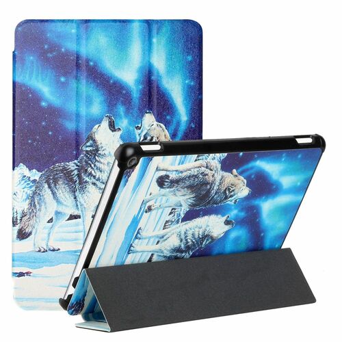 Fr Amazon Kindle Fire HD10 / HD10 Plus 2021 3folt Wake UP Smart Cover Etuis Hlle Case Schutz Motiv 4