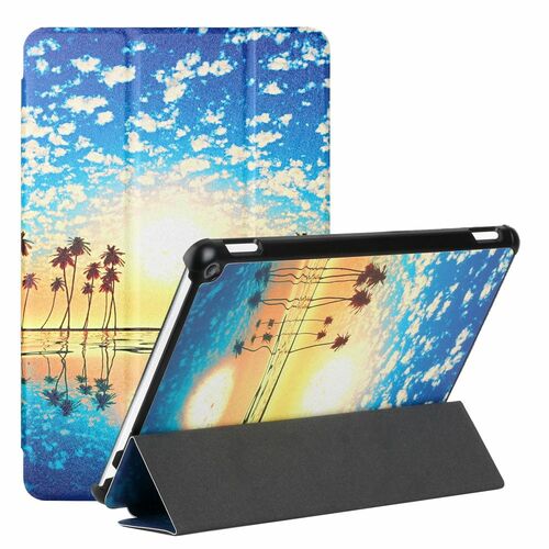 Fr Amazon Kindle Fire HD10 / HD10 Plus 2021 3folt Wake UP Smart Cover Etuis Hlle Case Schutz Motiv 6
