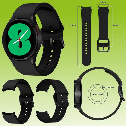 F�r Samsung Galaxy Watch FE 6 5 4 Normal Pro Classic alle Gr��en Kunststoff Armband 