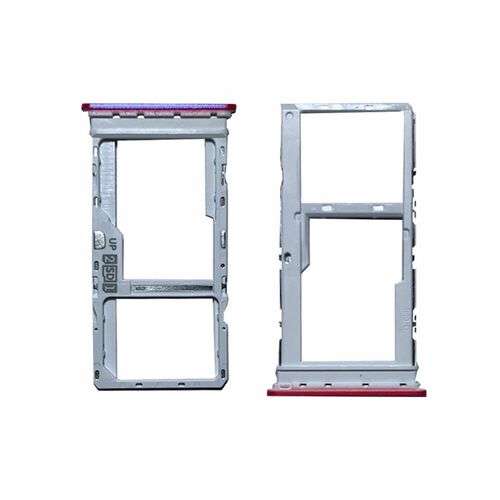 SIM plus Micro SD Karten Halter Adapter f�r Motorola Moto G30 Rose Rot Ersatzteil Reparatur