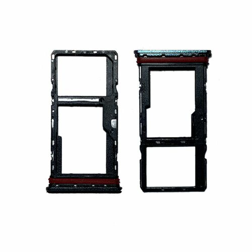 SIM plus Micro SD Karten Halter Adapter f�r Motorola Moto G30 Schwarz Ersatzteil Reparatur